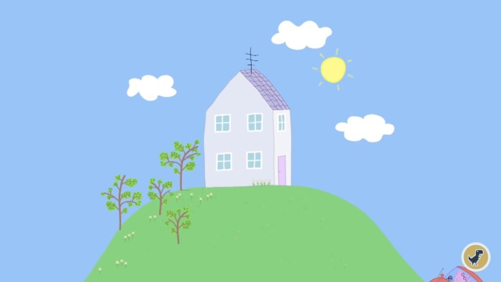 peppa pigs house wallpaper